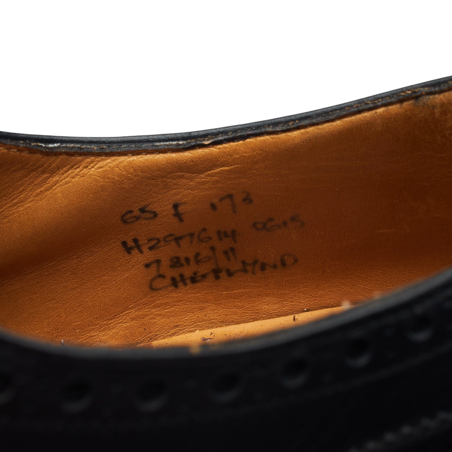 Church's Chetwynd oxford cuir noir 6.5 UK