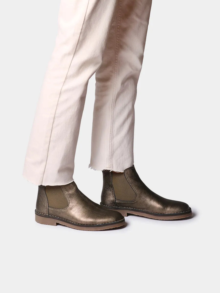 Toni Pons Isa-AT bottines femme cuir métallisé