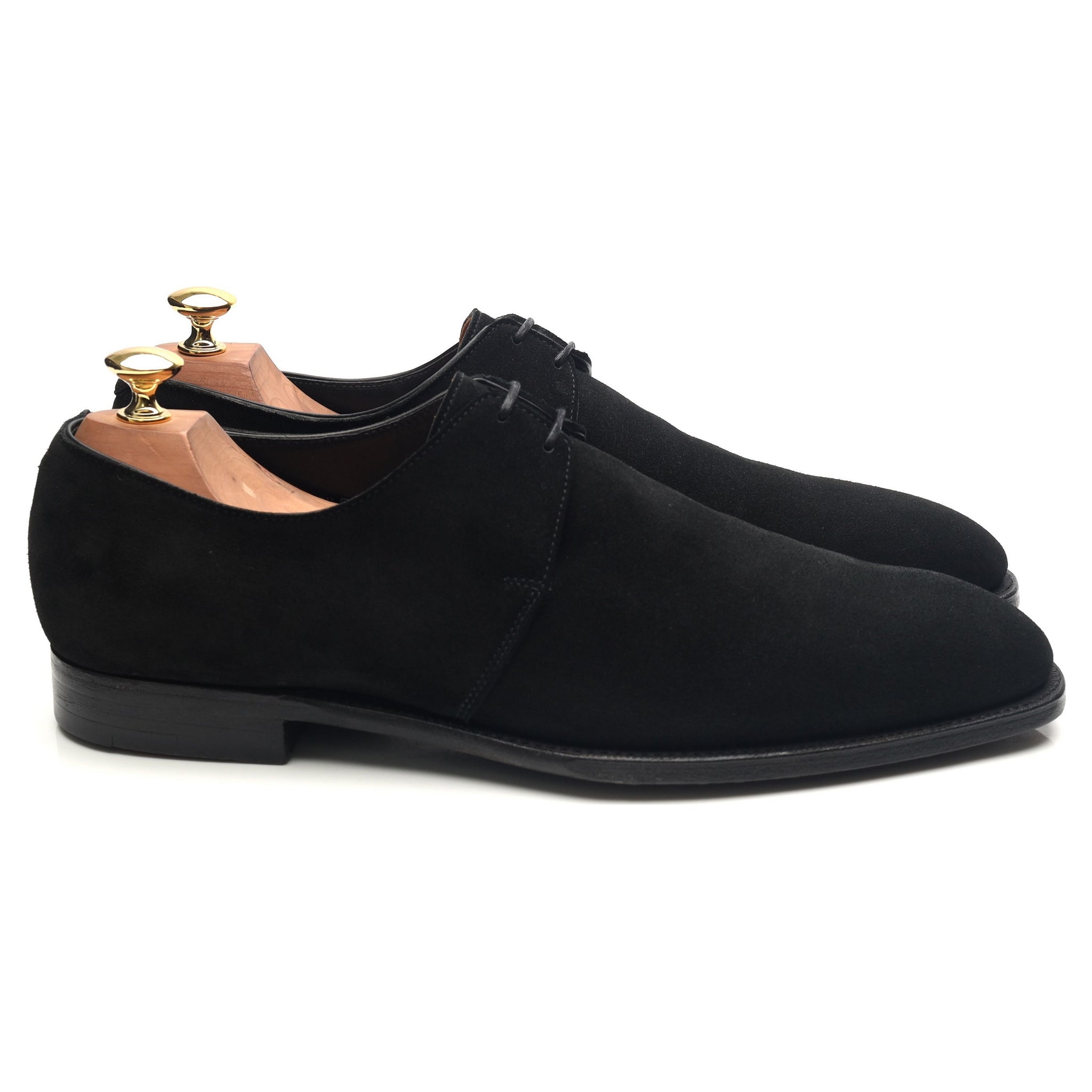 Crockett & Jones Stanley derby daim noir pointure 9,5 E