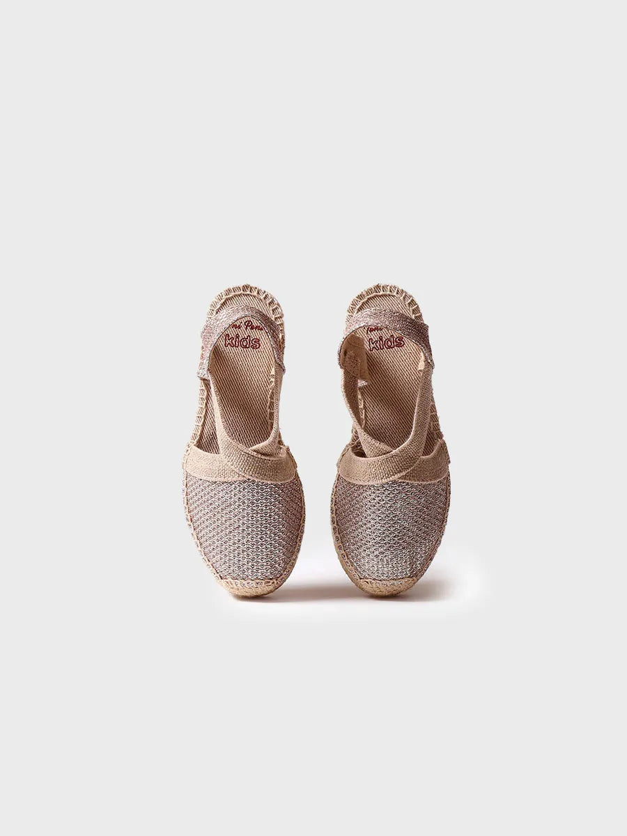 Toni Pons Edita-S espadrilles fille dorées compensées