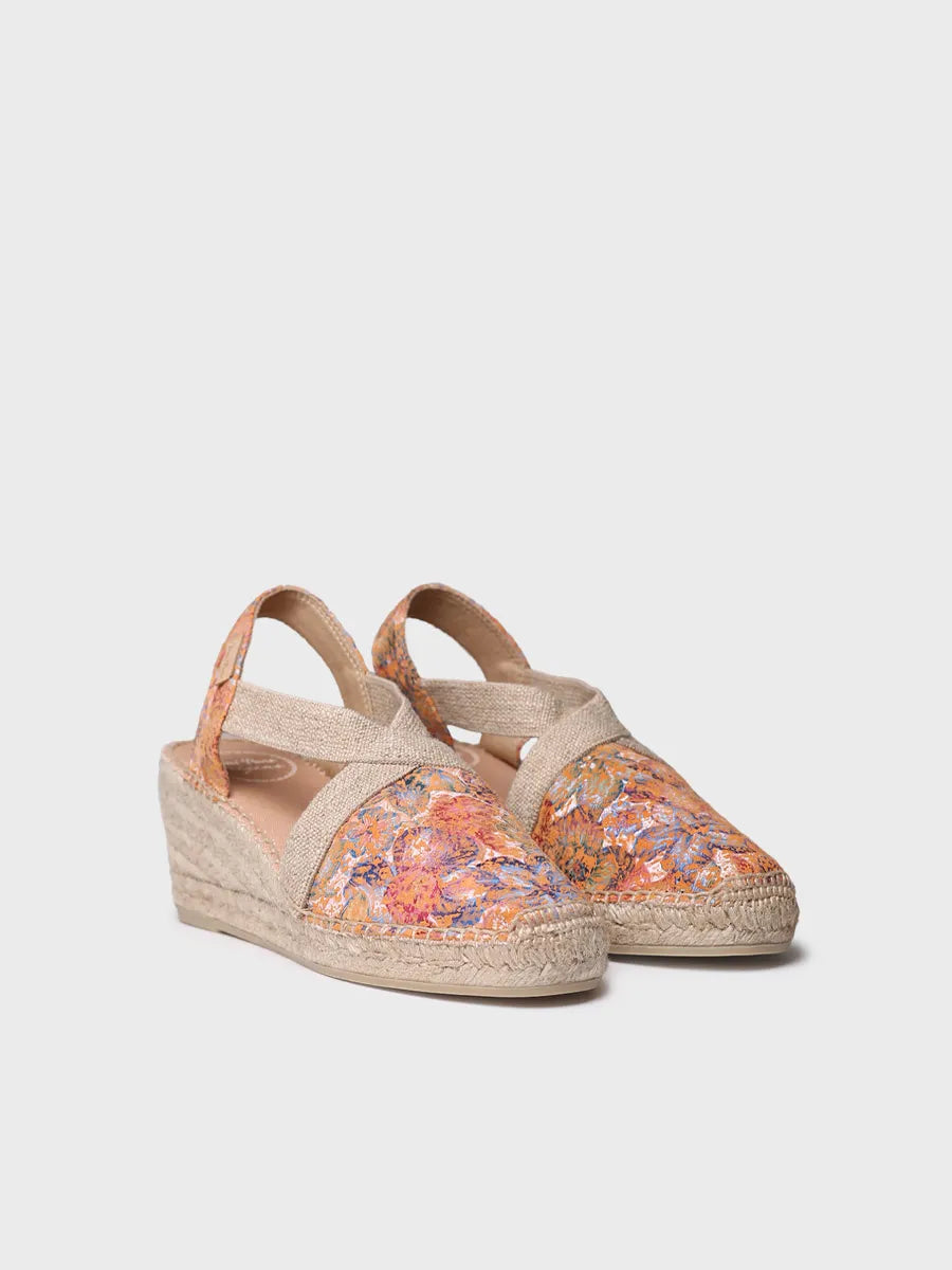 Toni Pons Telva-ll espadrille cuir imprimé 6 cm