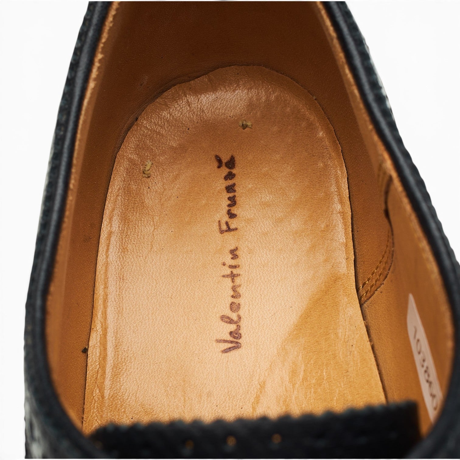 Valentin Frunza derby brogue cuir noir 42,5 grain
