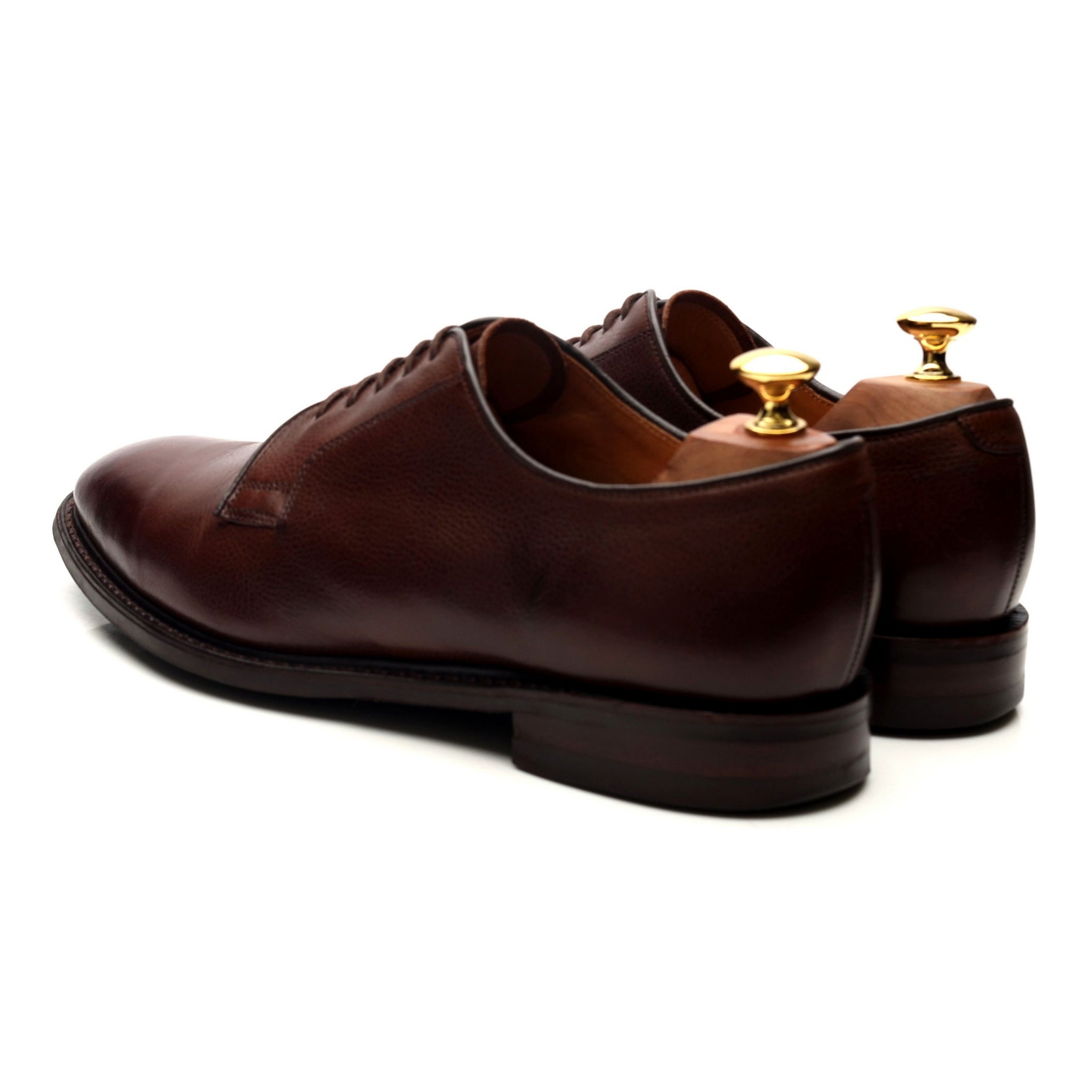 Loake 1880 derby cuir grain marron 9