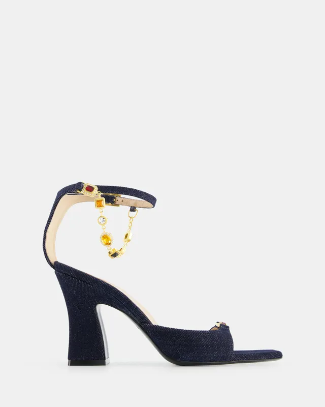 Nodaleto Nodstalgia Gemma 90 sandales denim foncé