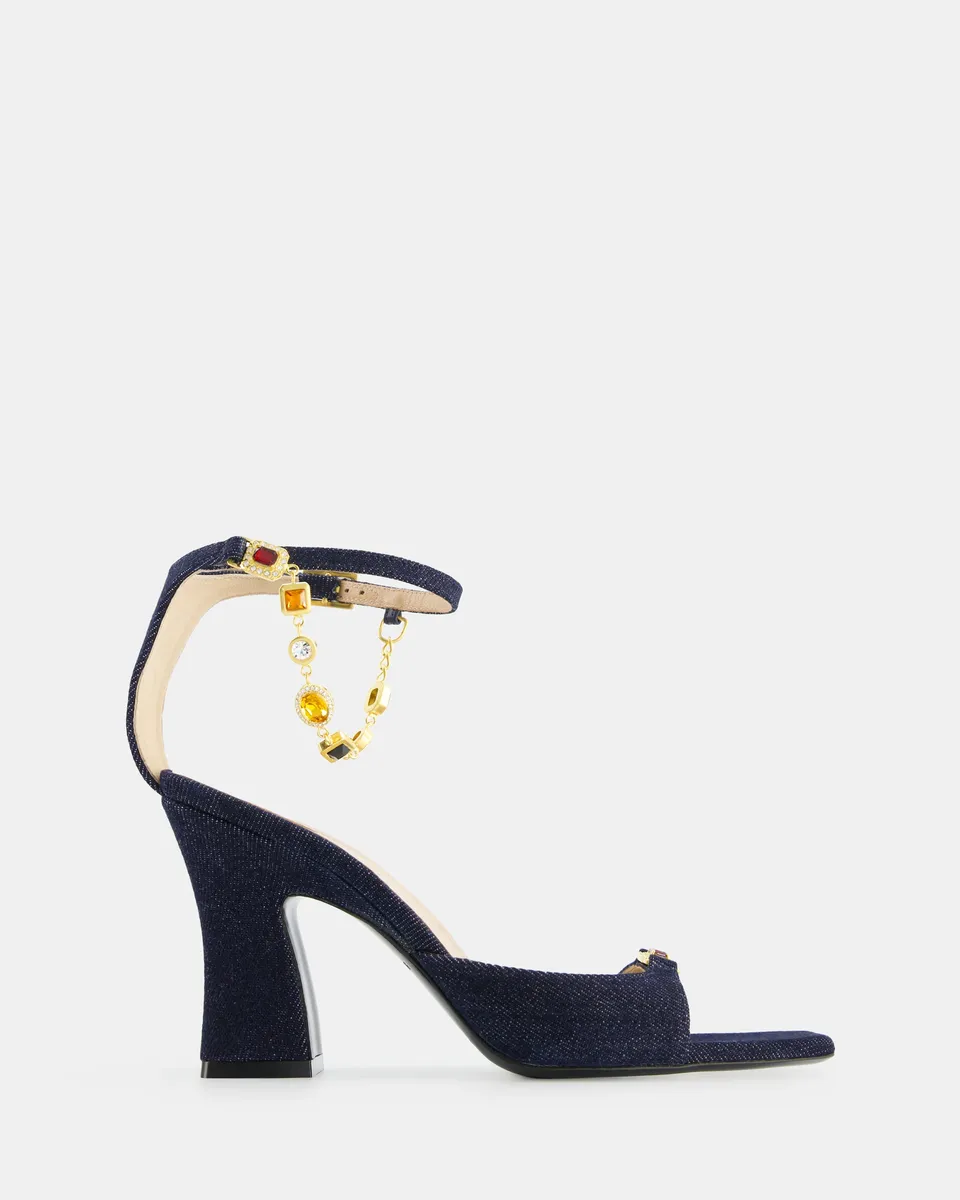 Nodaleto Nodstalgia Gemma 90 sandales denim foncé