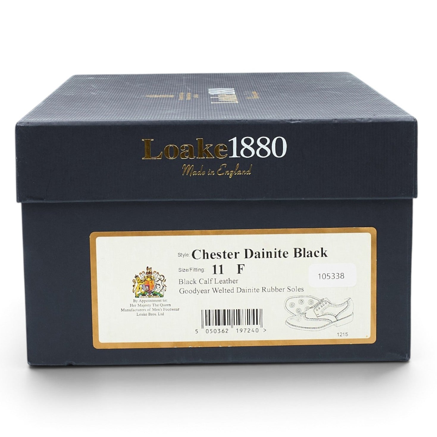 Loake 1880 Chester derby cuir noir 11