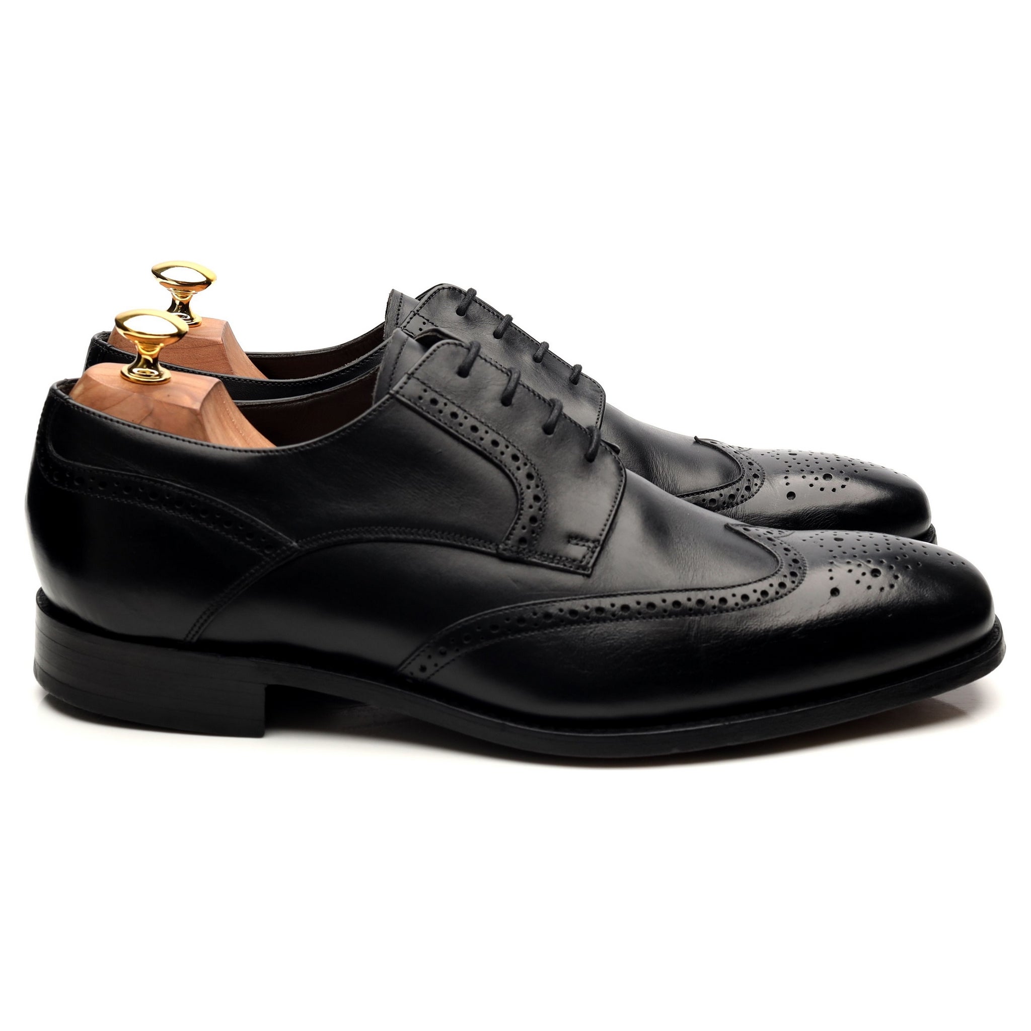 Barker Toddington derby brogue cuir noir UK 10 large
