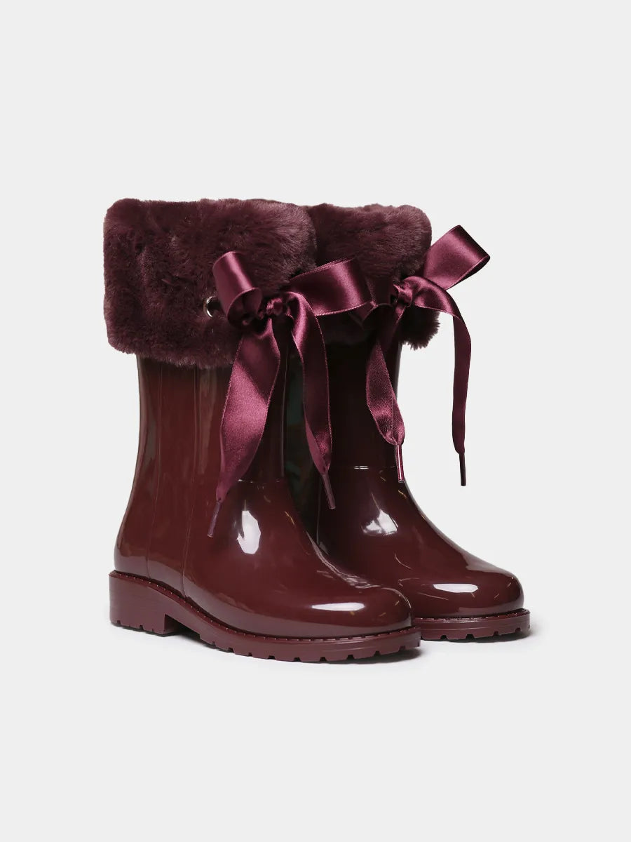 Toni Pons Lorca bottes pluie enfant fourrure