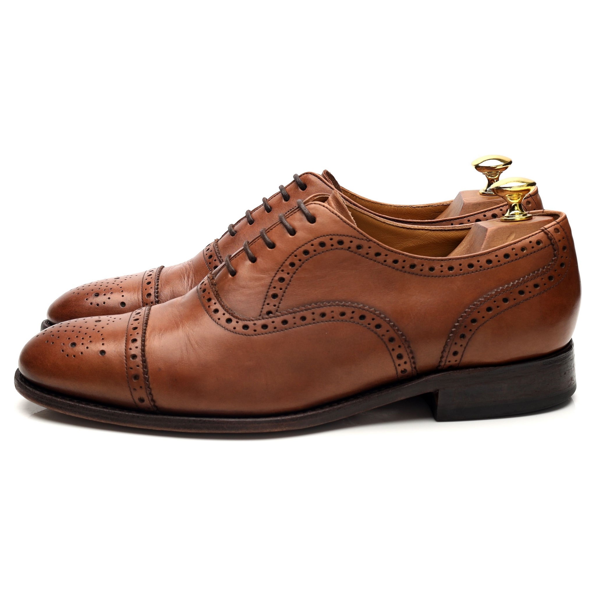 Charles Tyrwhitt oxford brogue cuir marron UK 8