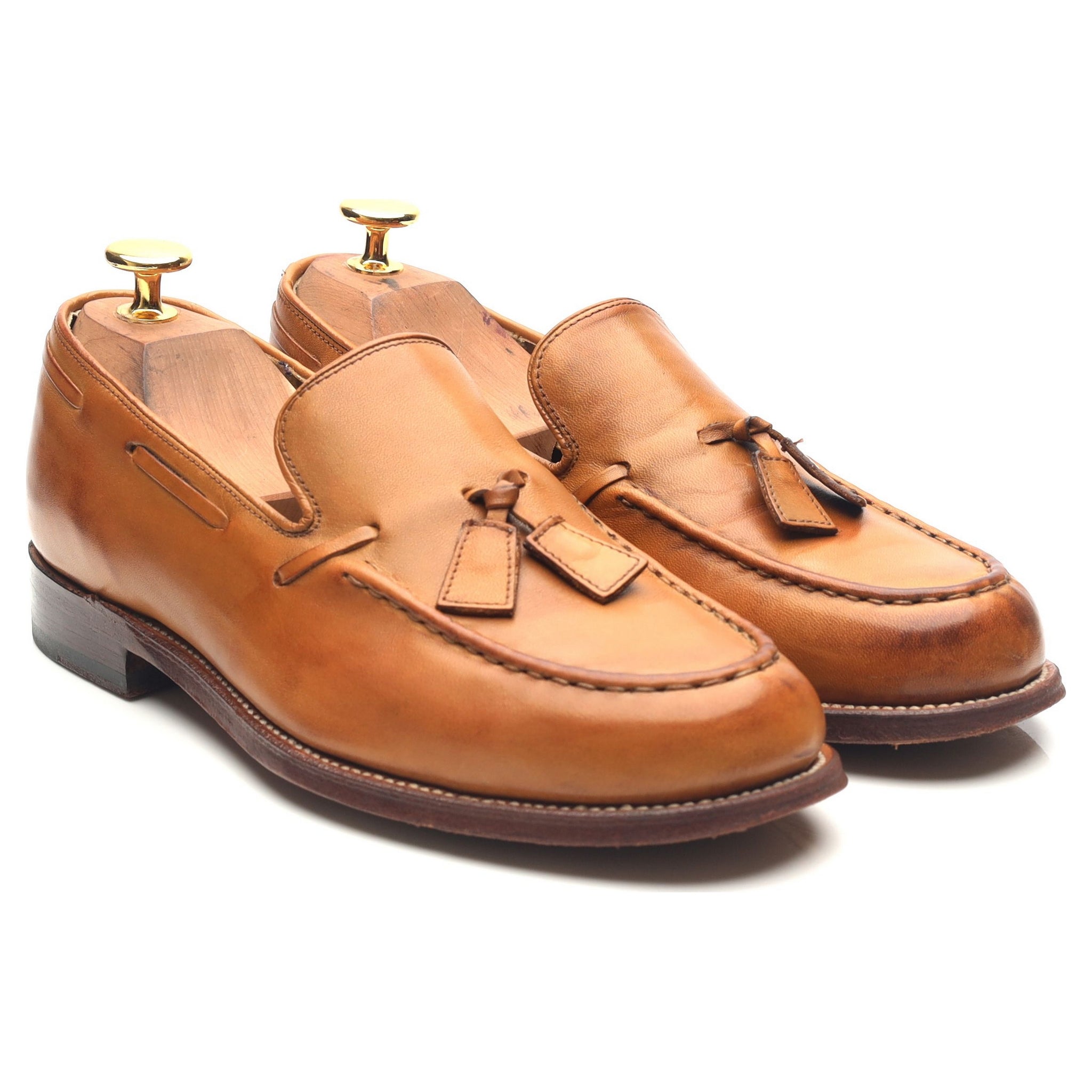 Grenson mocassins cuir marron tan UK 6 femme