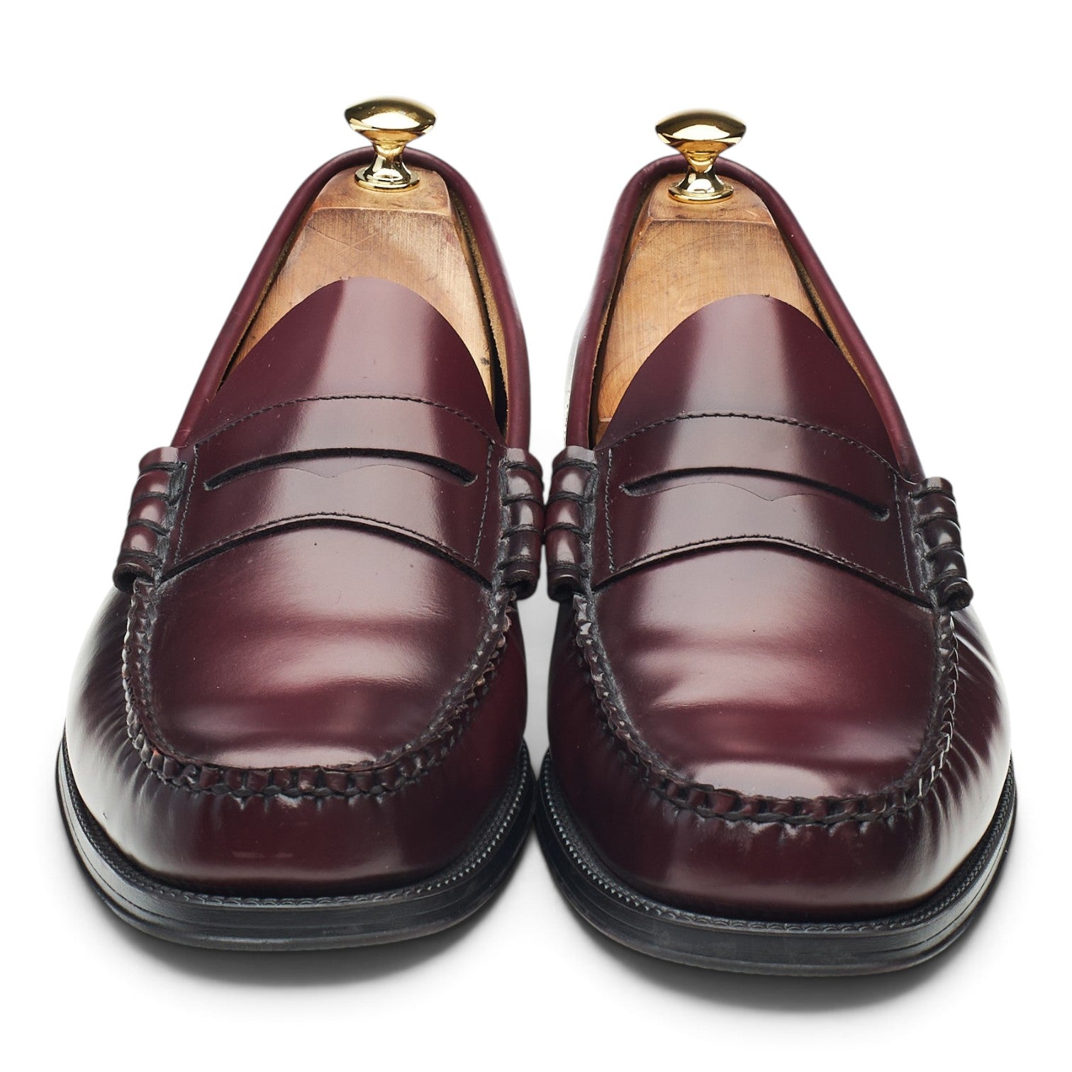 G.H. Bass Weejuns mocassins cuir bordeaux UK 11