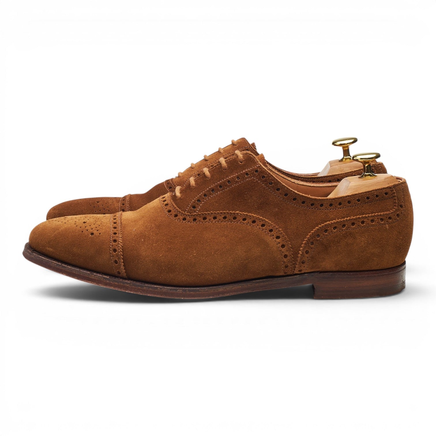 Crockett & Jones Westfield oxford brogue daim tabac 8,5