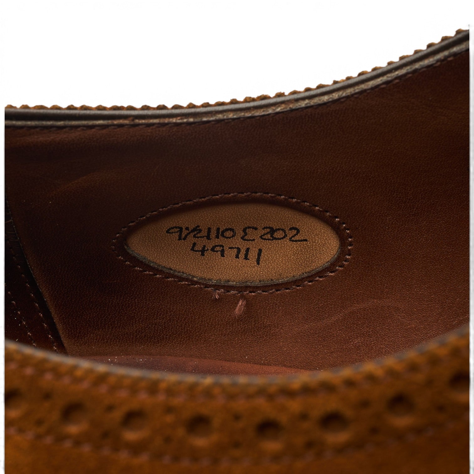 Edward Green Cadogan derbies daim marron UK 9.5