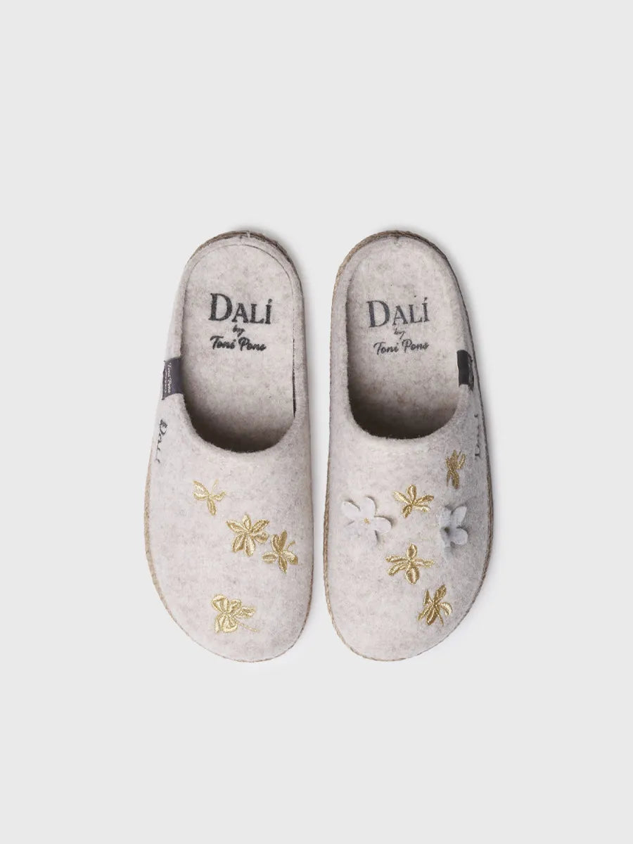 Toni Pons Gessami chausson feutre broderie Dalí