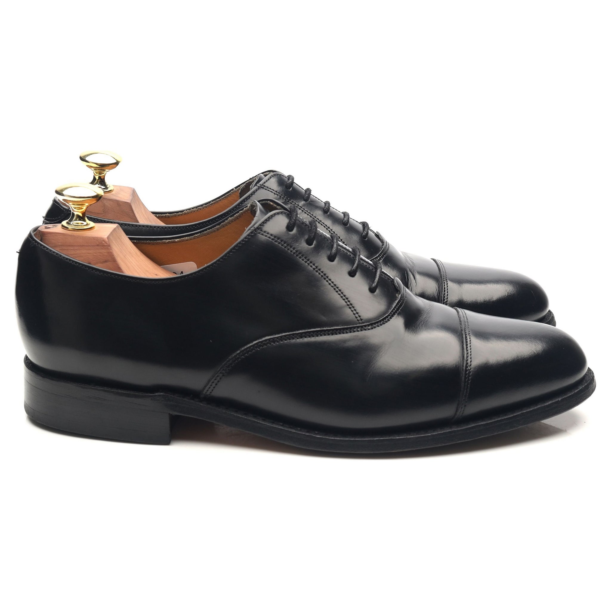 Barker Arnold Oxford Cuir Noir UK 7.5 G