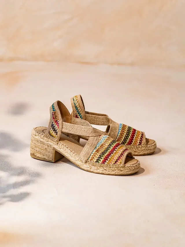 Toni Pons Delmi-Ma espadrilles raphia multicolore 5,5 cm