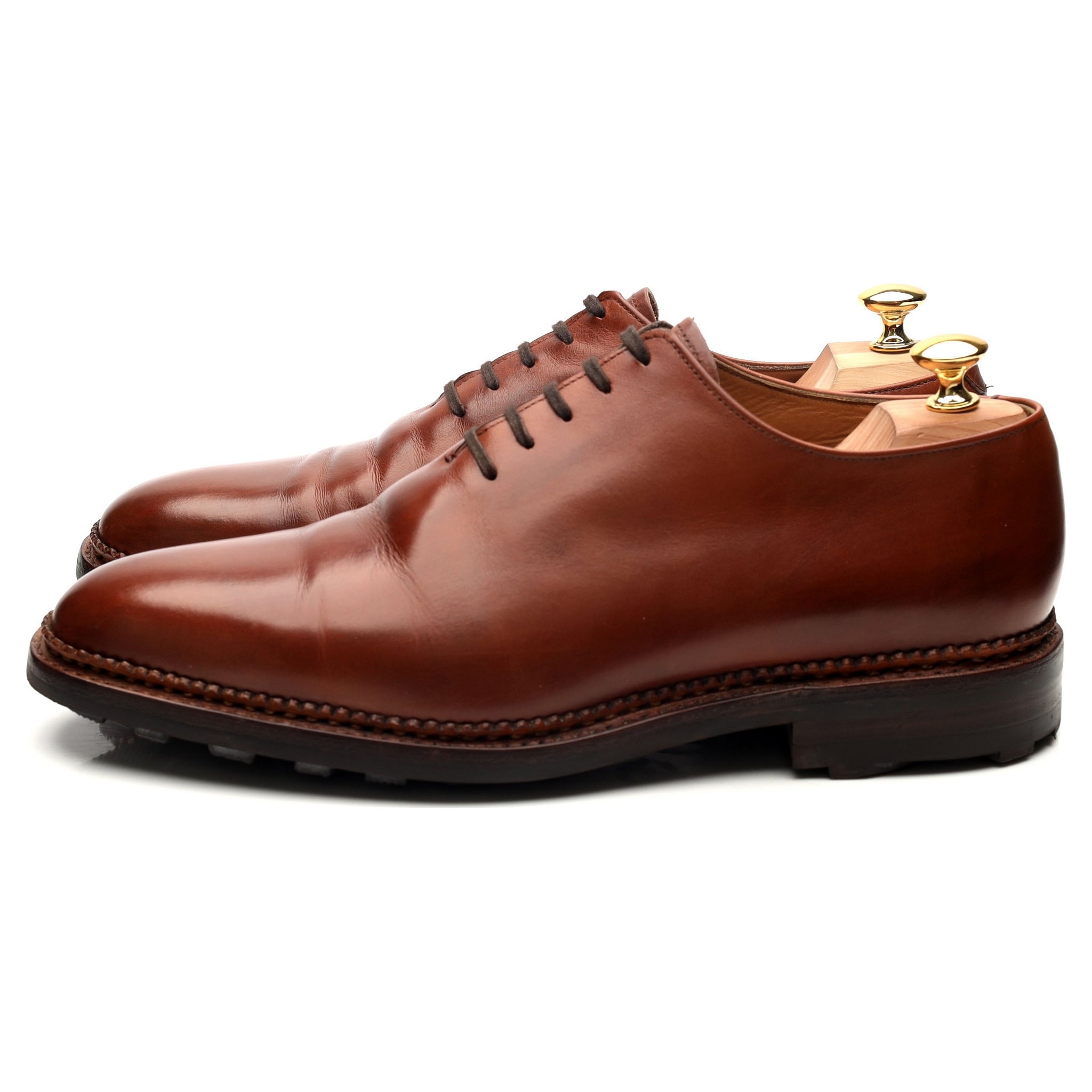 Bowen Wholecut Oxford cuir marron pointure UK 10.5