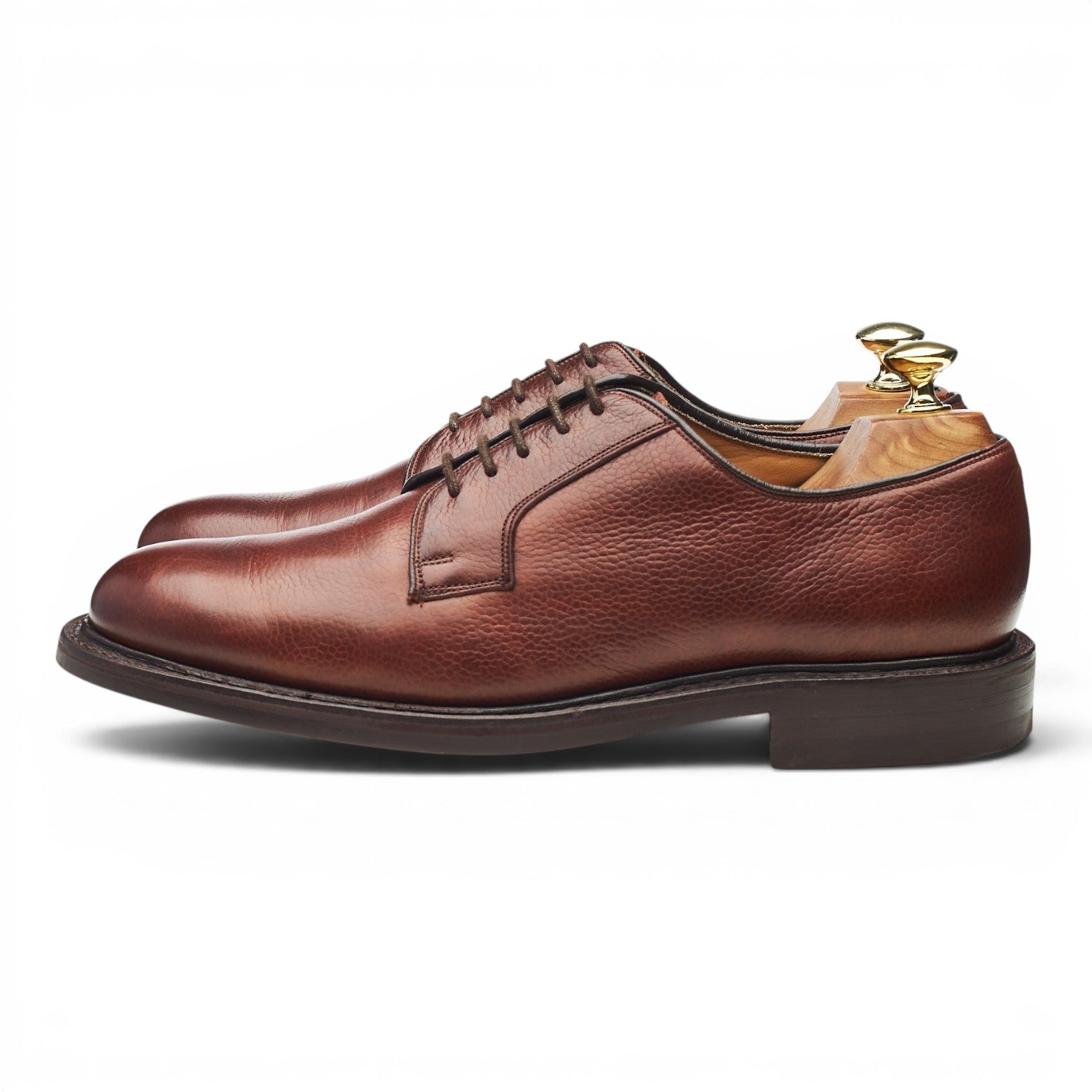 Barker Nairn derby cuir grainé marron UK 7,5