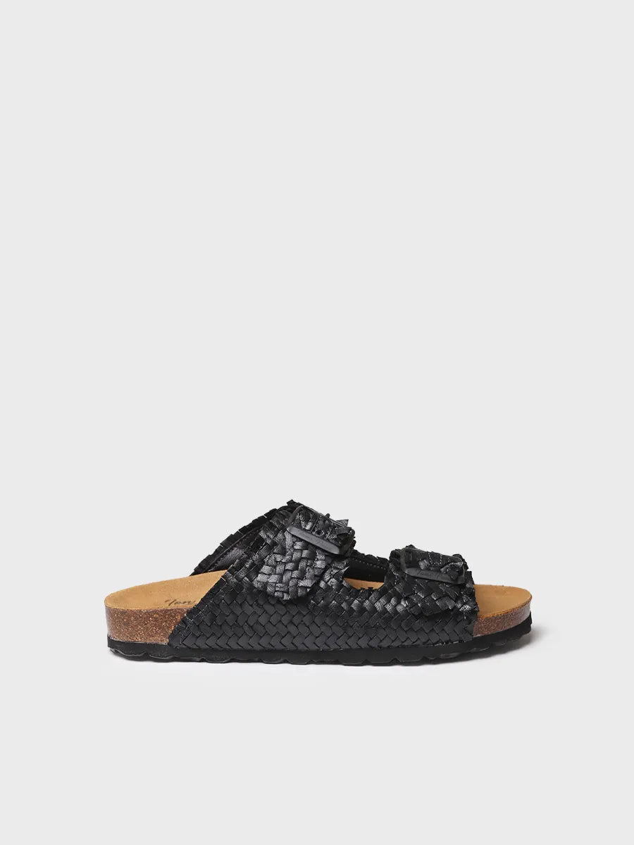 Toni Pons Guam-TE sandale femme cuir tressé noir