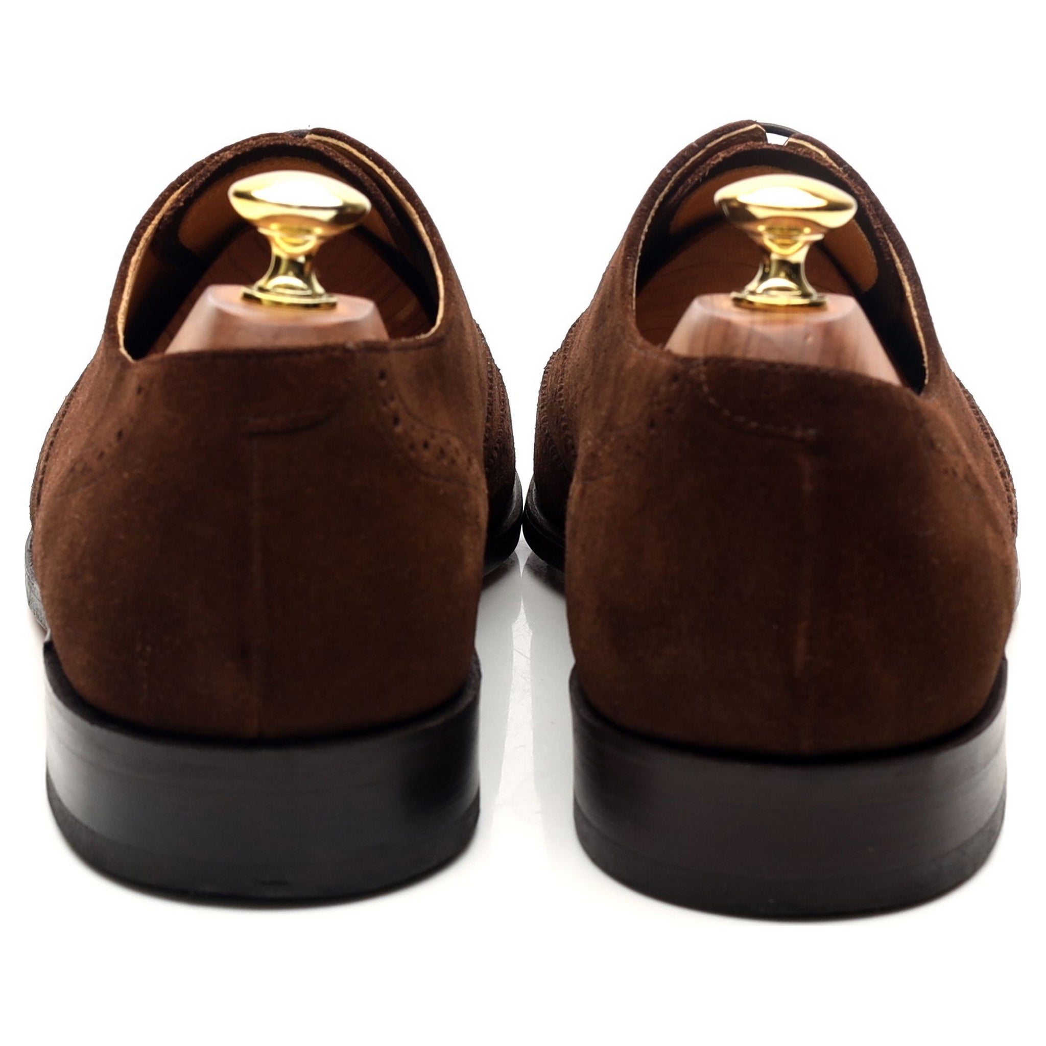 Barker Albert chaussures oxford daim marron UK 8