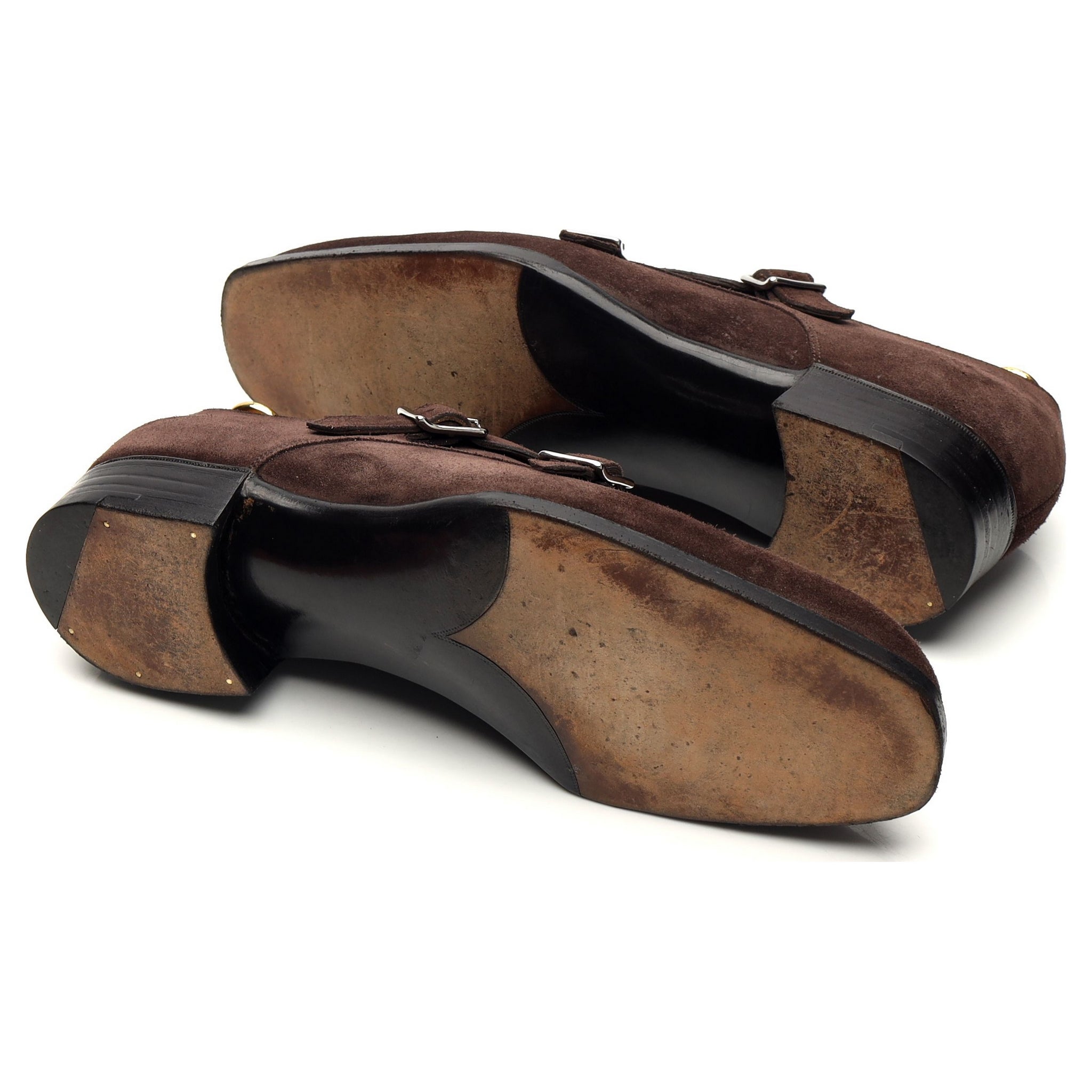 Gaziano & Girling double monks daim marron 6.5 UK