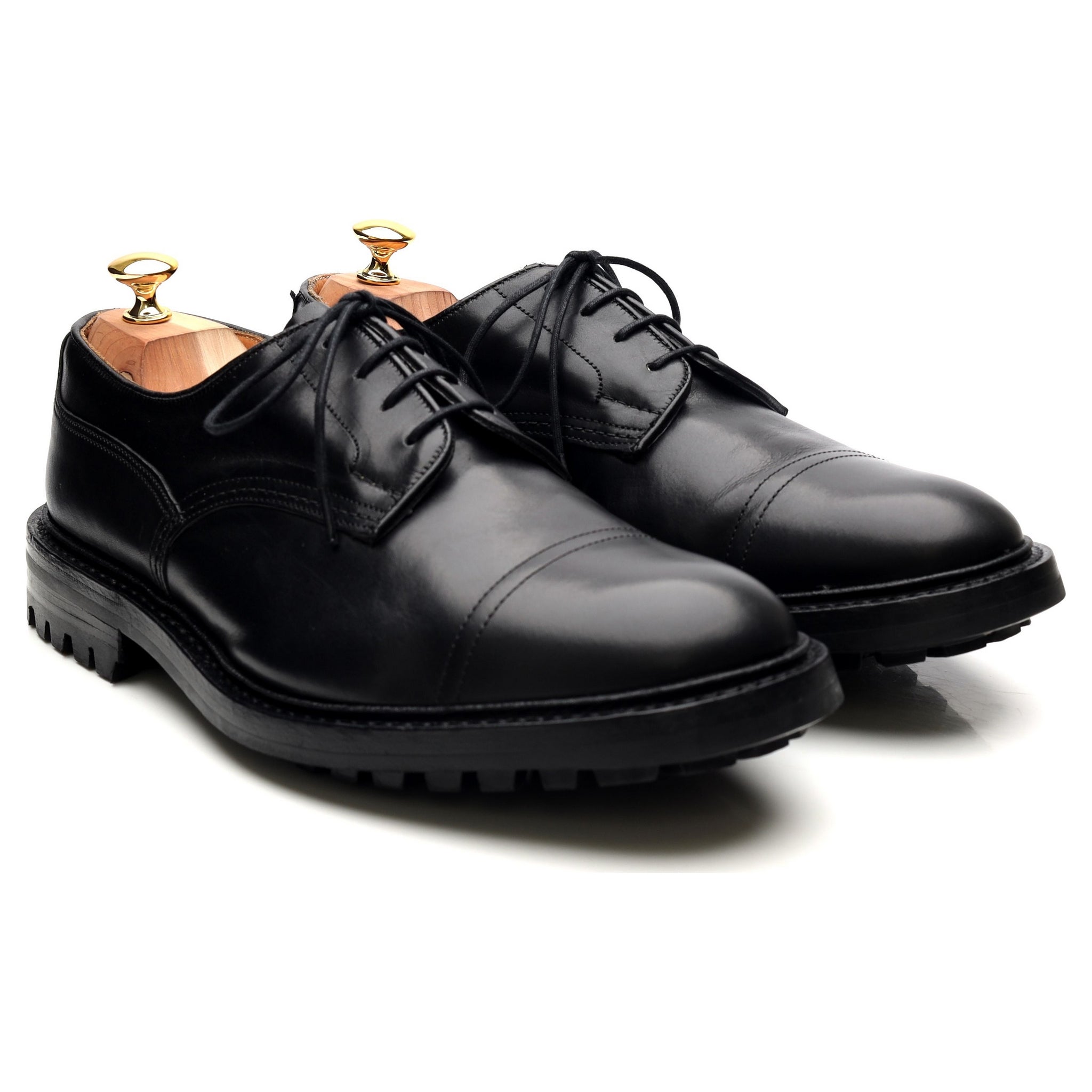 Tricker's Matlock derby cuir noir 10.5 semelle commando