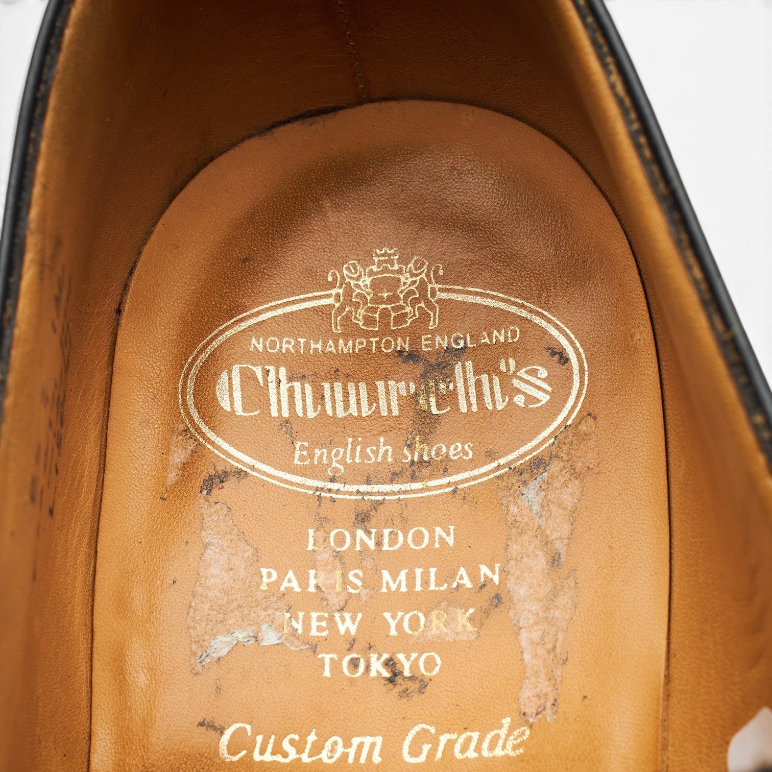 Church’s Lisbon chaussure boucle cuir noir UK 8.5
