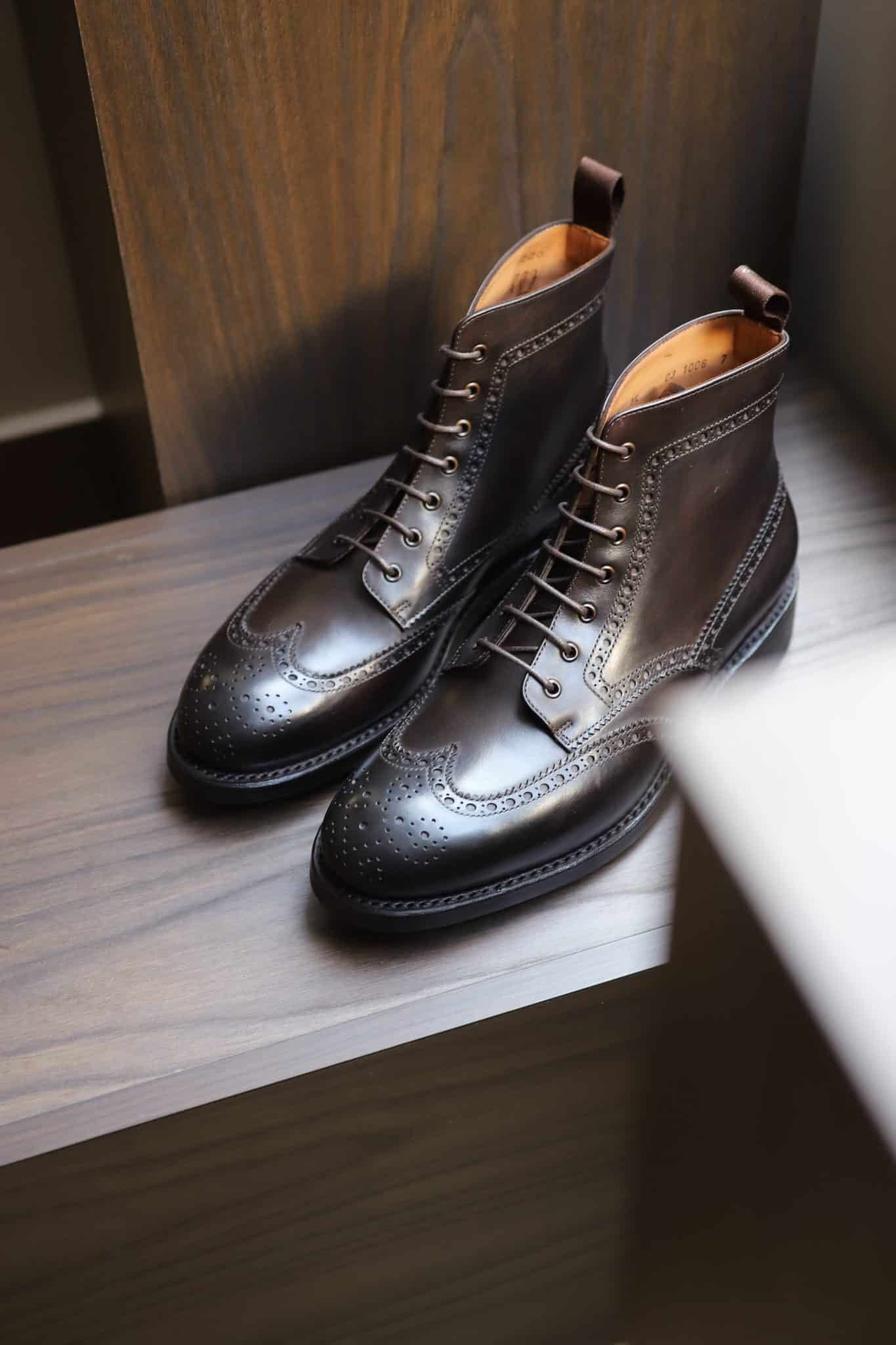 Malfroid Brogue-Master boots cuir semelle Dainite