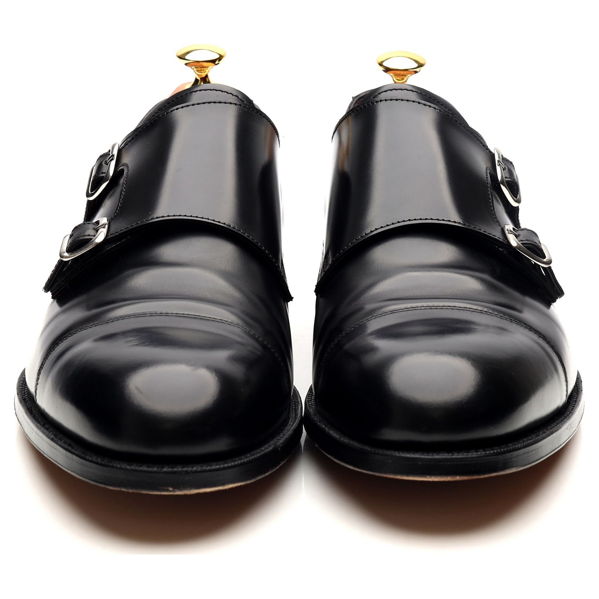 Grenson Hanbury monks cuir noir UK 11