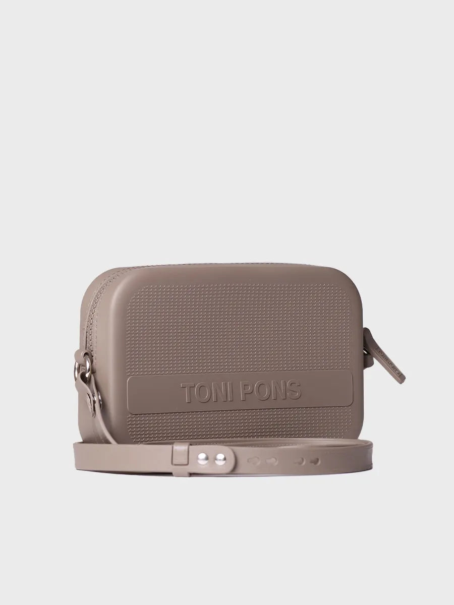 Toni Pons Ginger sac bandoulière femme taupe caoutchouc