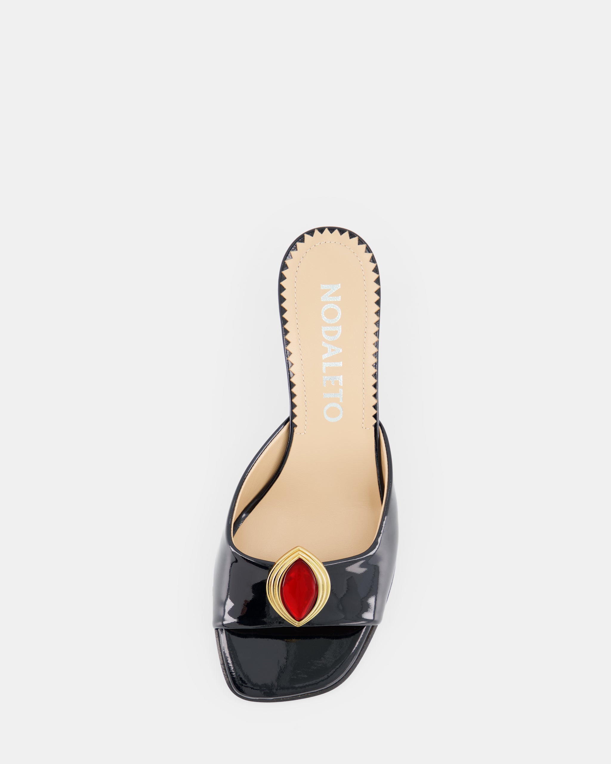 Nodaleto x Julietta Petal clips chaussures rouge rubis