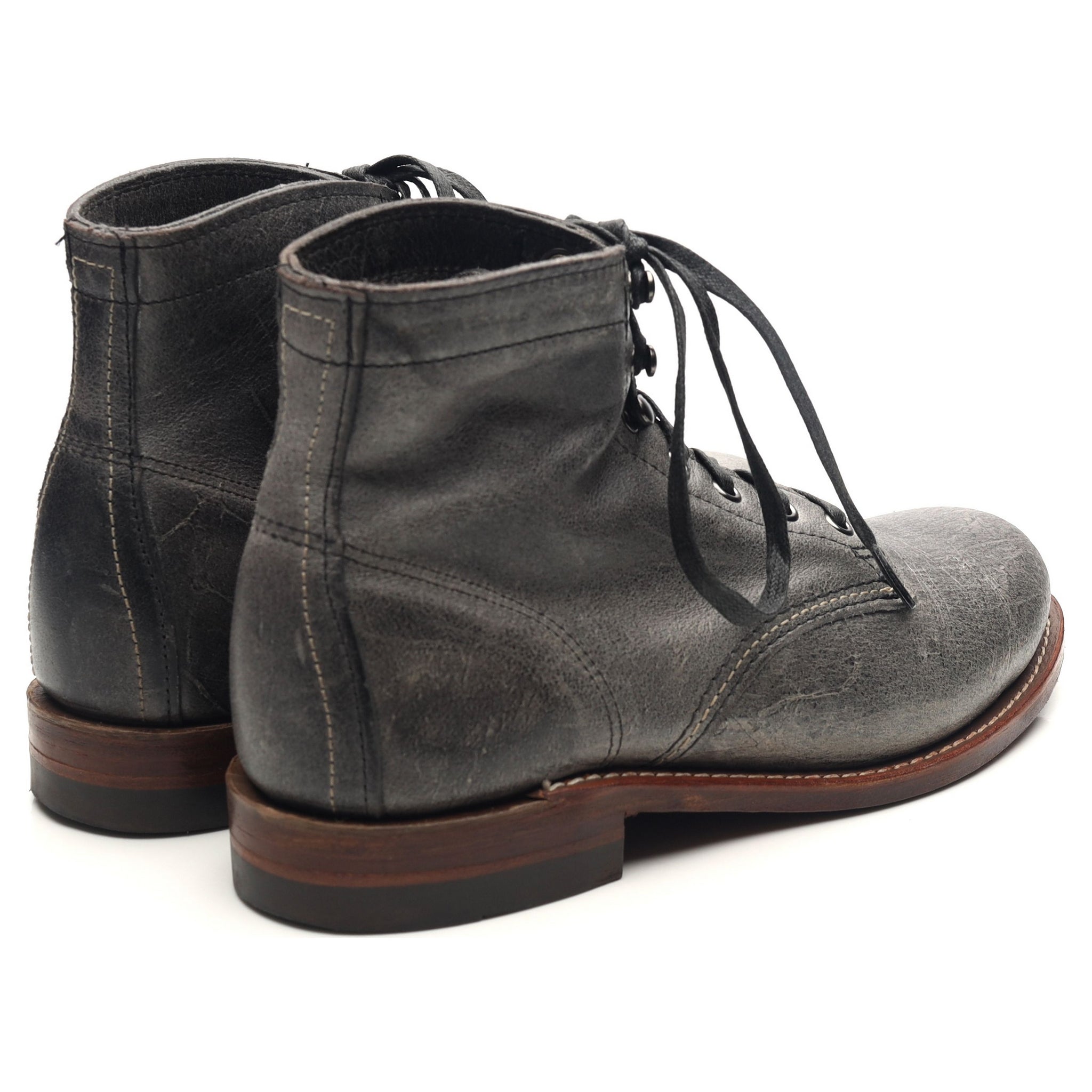 Wolverine 1000 Mile Evans boots cuir gris UK 6.5