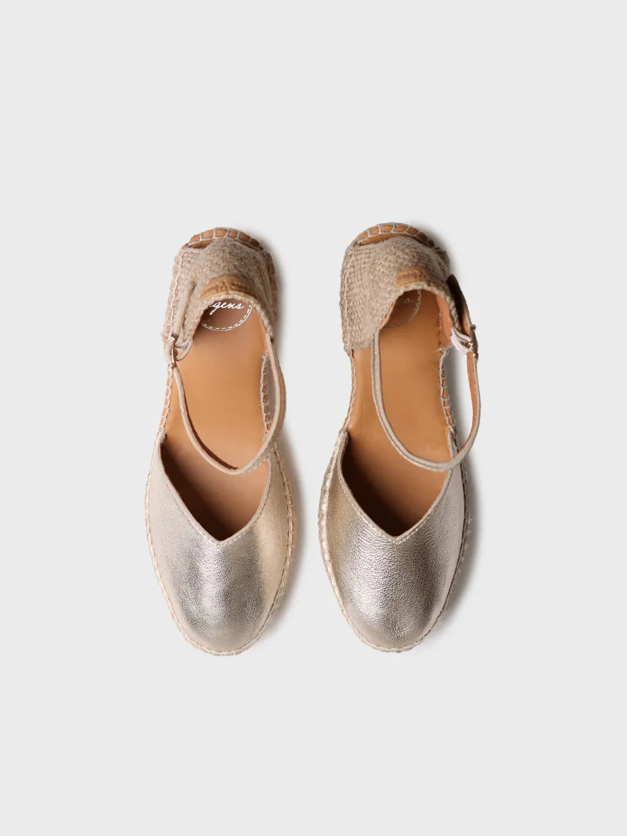 Toni Pons Magda-P espadrille cuir femme compensée 7,5 cm