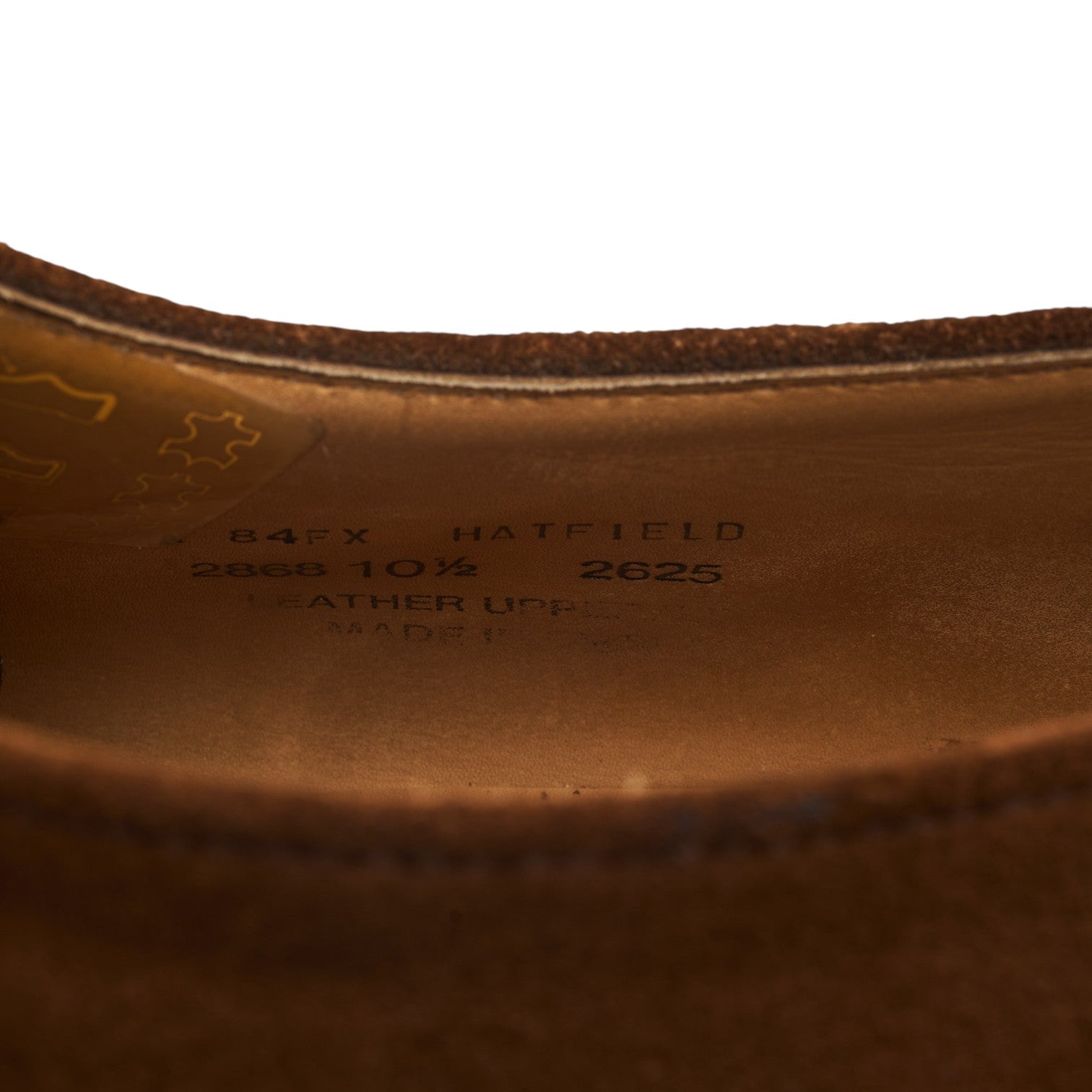 Shipton & Heneage Hatfield derby daim marron UK 10.5