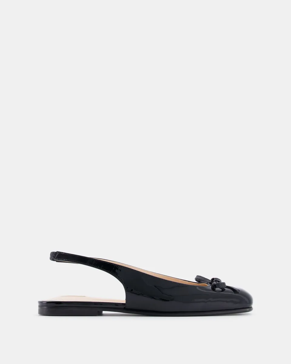 Nodaleto Bulla Node SB 5 ballerines noir verni bout carré