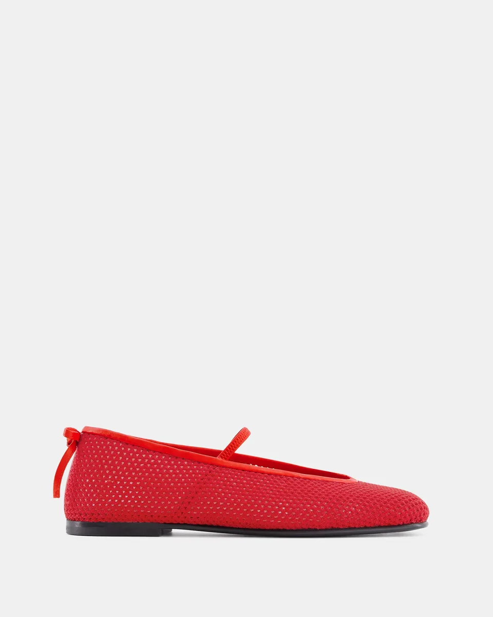 Nodaleto Bulla Node 5 ballerines rouge crochet