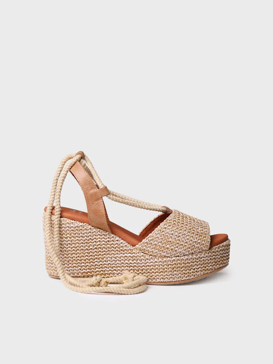 Toni Pons Tamesis espadrilles raphia talon 8 cm