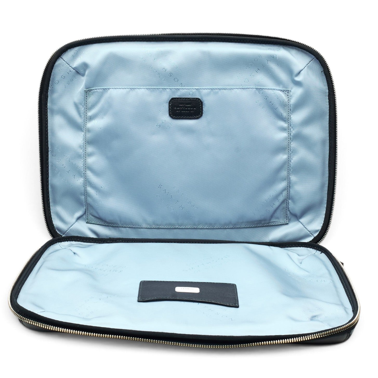 Smythson Slim sacoche cuir noir porte-documents 35 cm