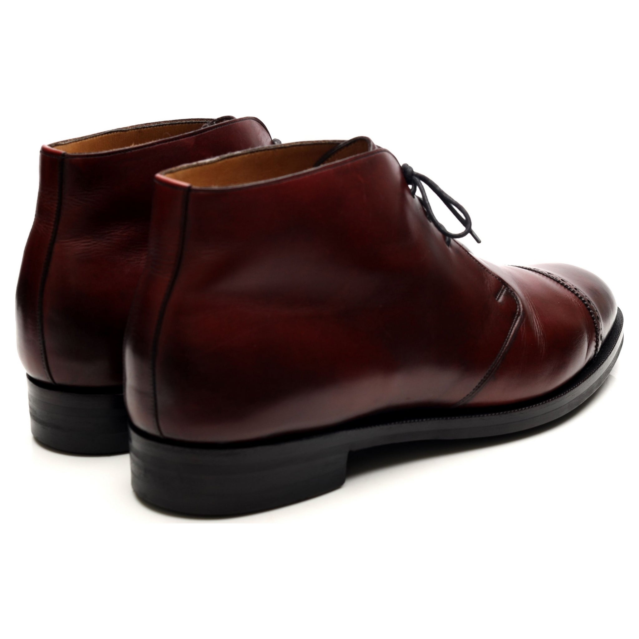 Edward Green Lomond boots chukka cuir bordeaux UK 11