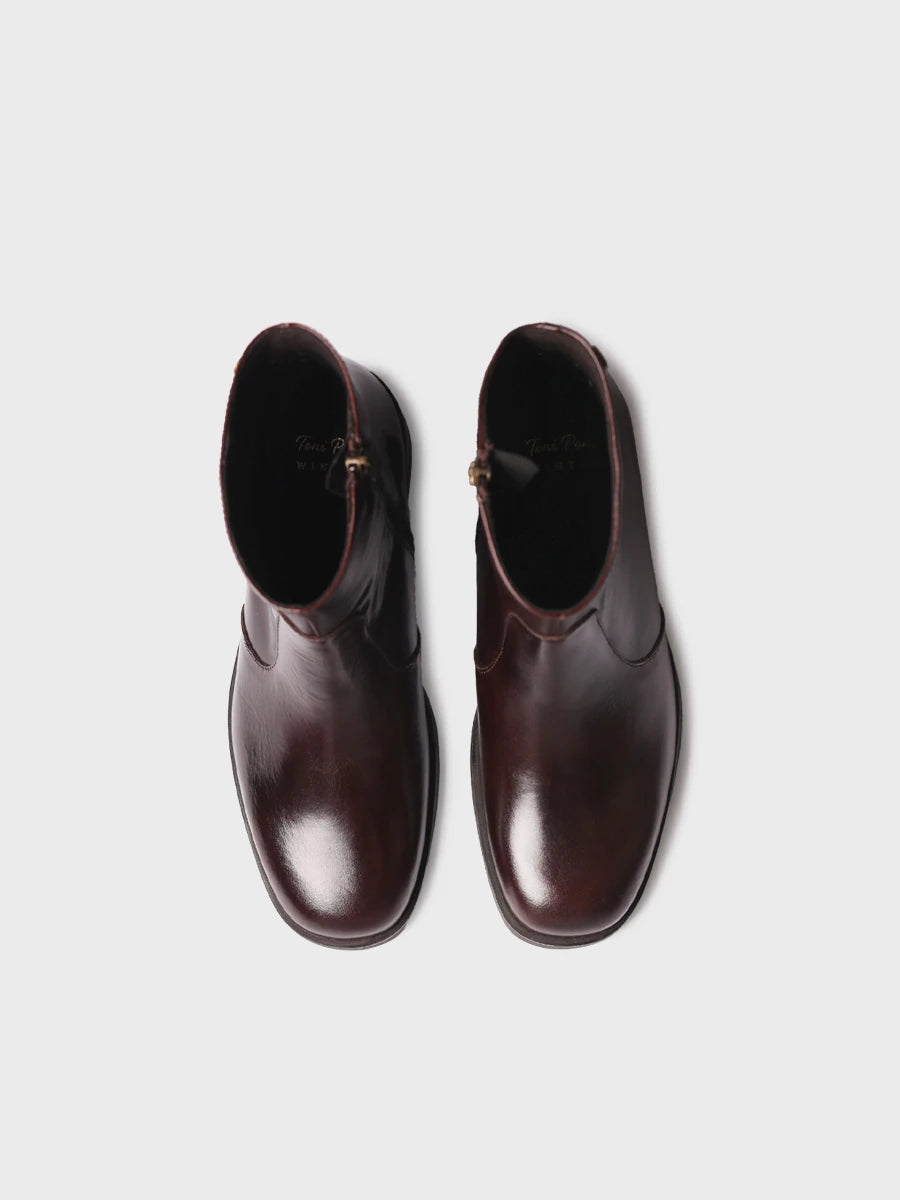 Toni Pons Tormes-P bottine cuir talon bloc zip