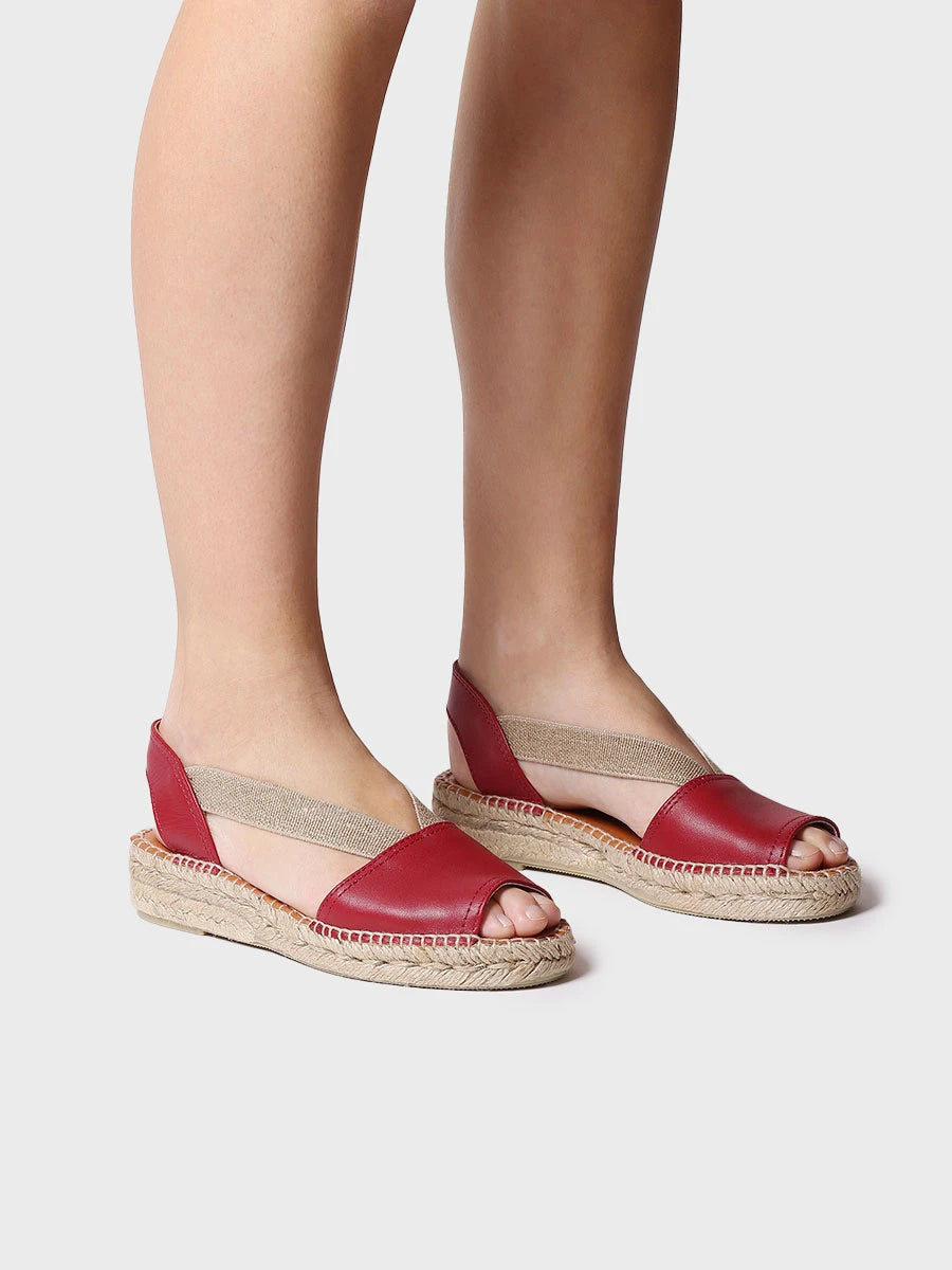 Toni Pons Etna sandale cuir espadrille élastique