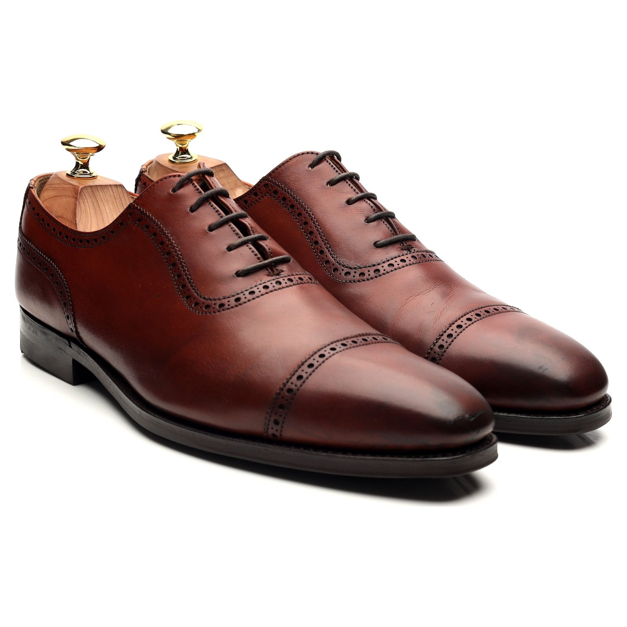 Crockett & Jones Westbourne richelieu cuir marron 8.5
