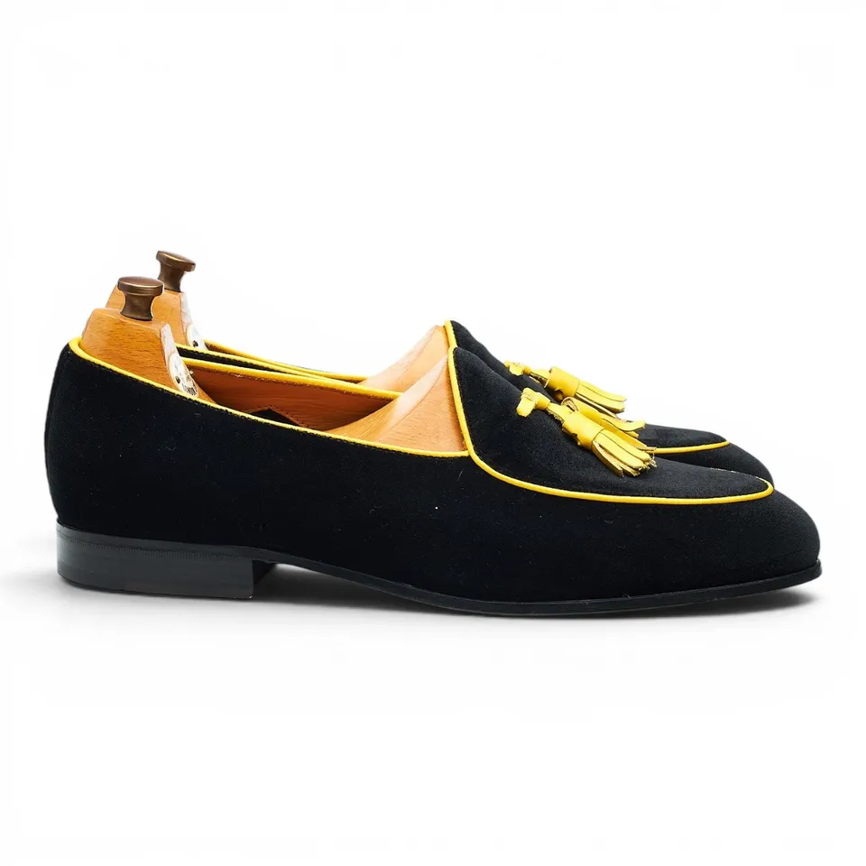 Wildsmith Model 88 mocassin velours noir UK 8