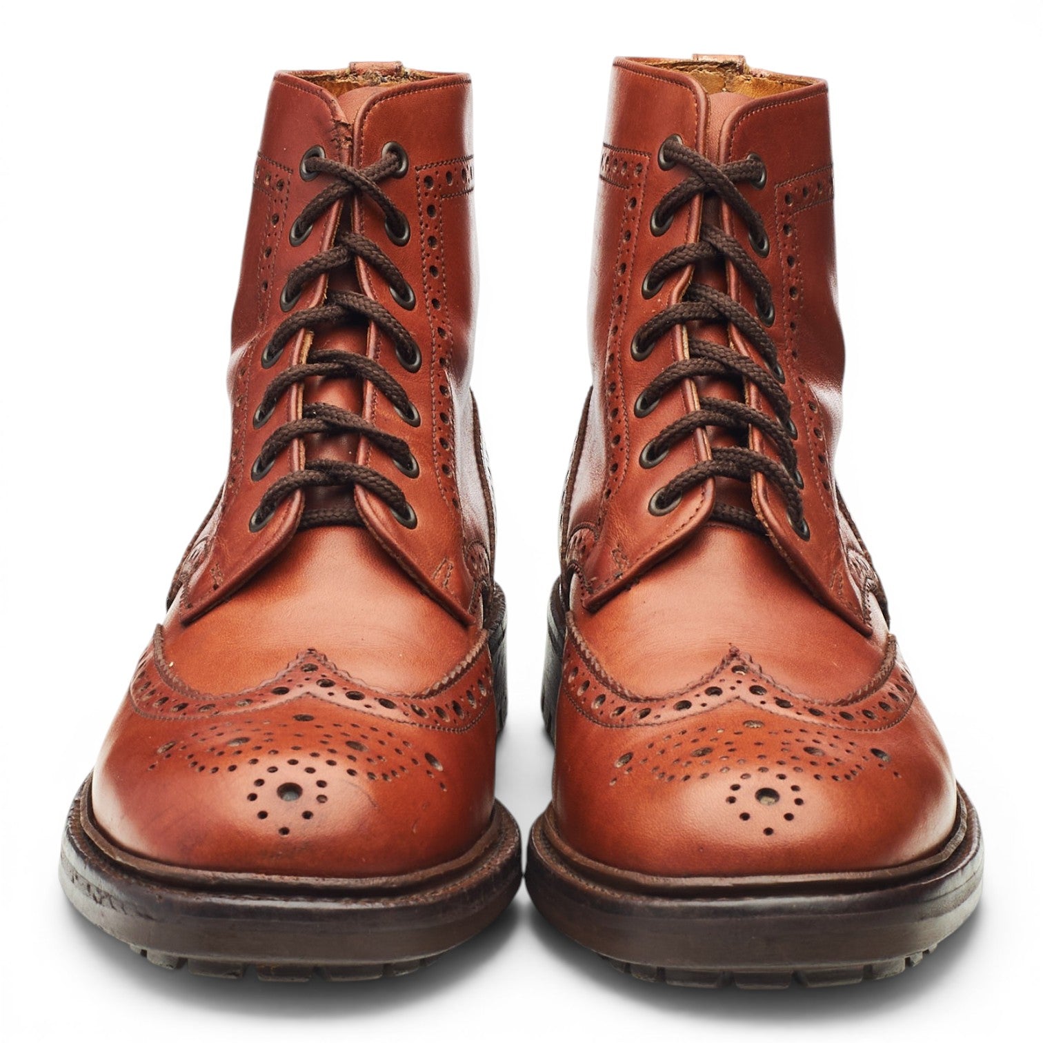 Alfred Sargent Grasmere bottes brogue cuir marron UK 7