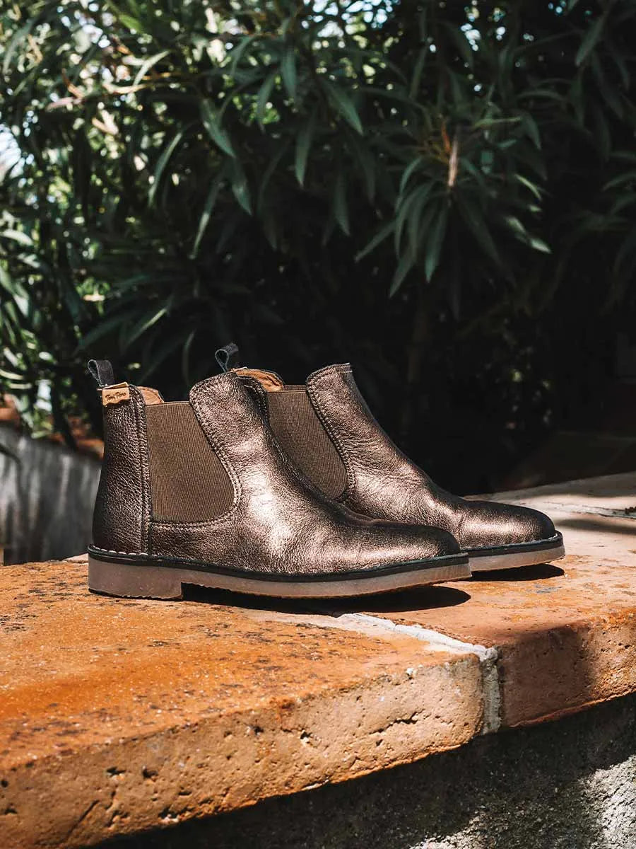 Toni Pons Isa-AT bottines femme cuir métallisé