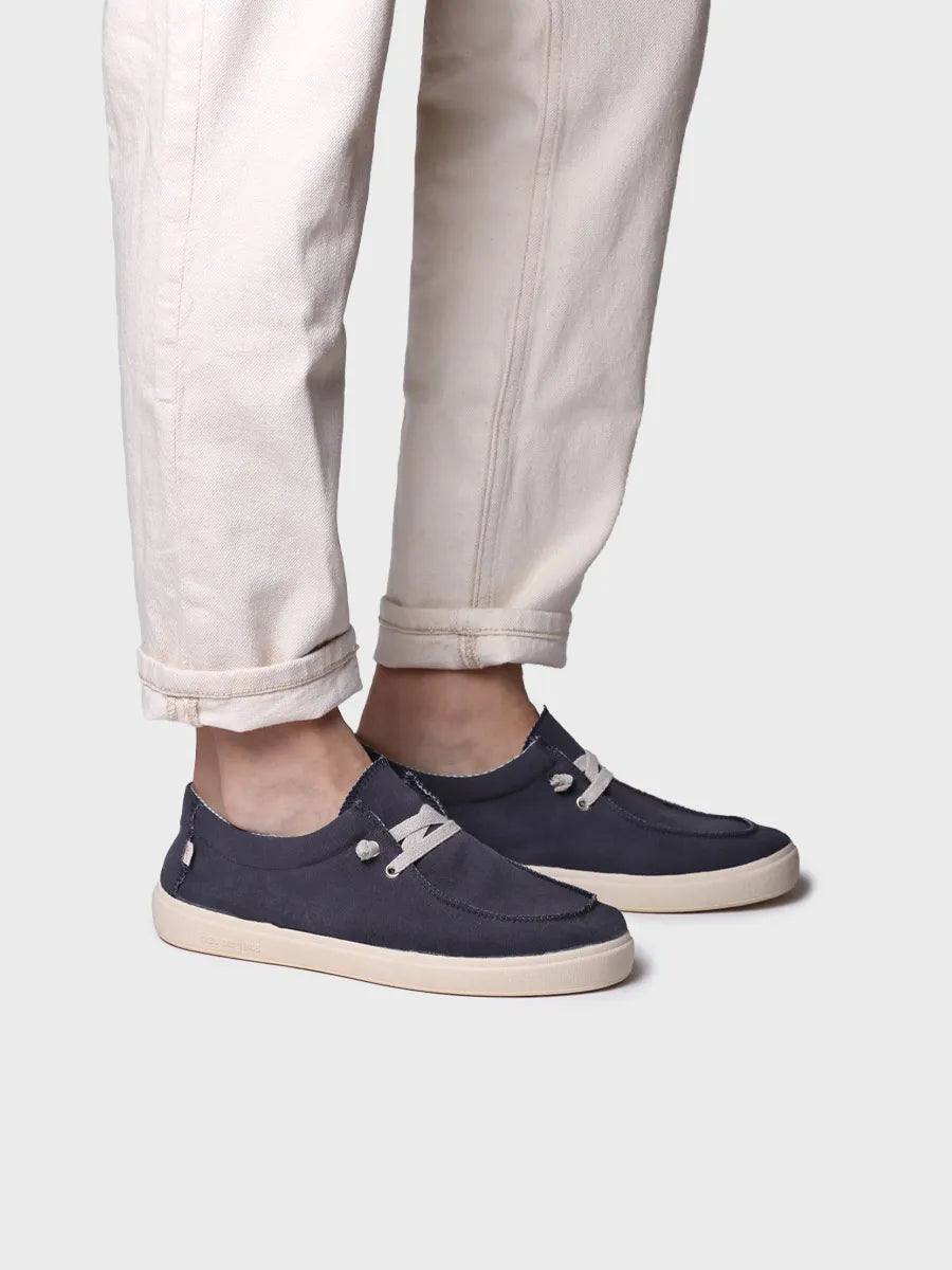 Toni Pons Ian chaussure homme toile coton bleu marine
