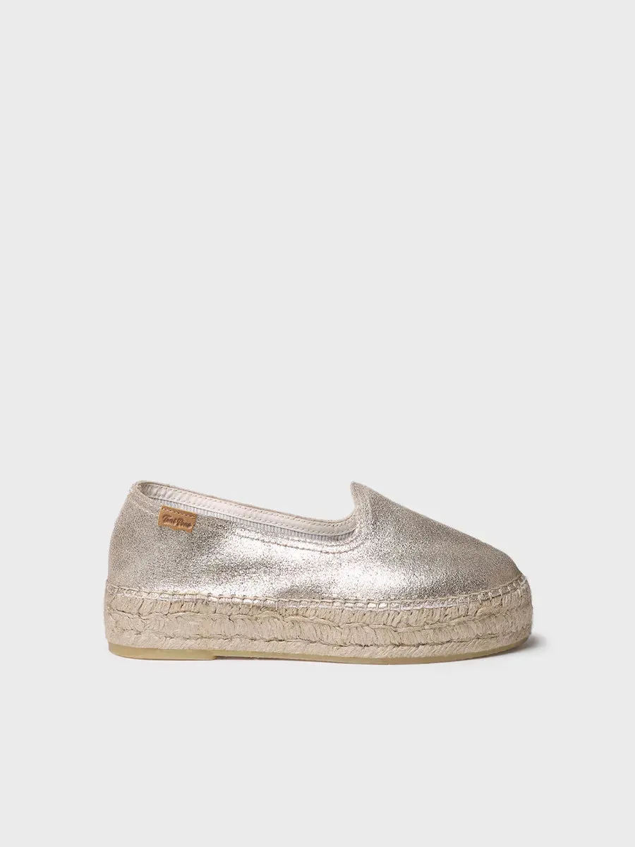 Toni Pons Keira espadrille suède champagne 3,5 cm