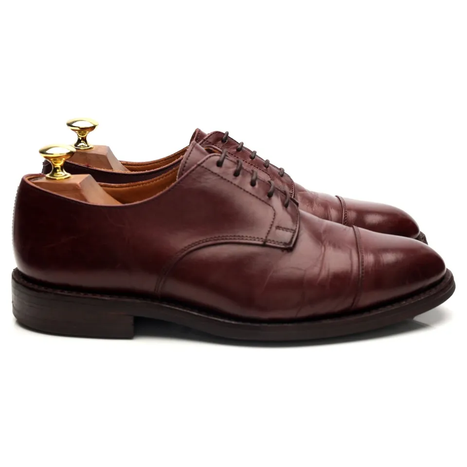 Tricker's derby cuir bordeaux UK 7.5