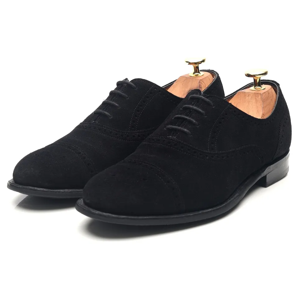 Cheaney Darcey oxford femme daim noir 4.5 gomme