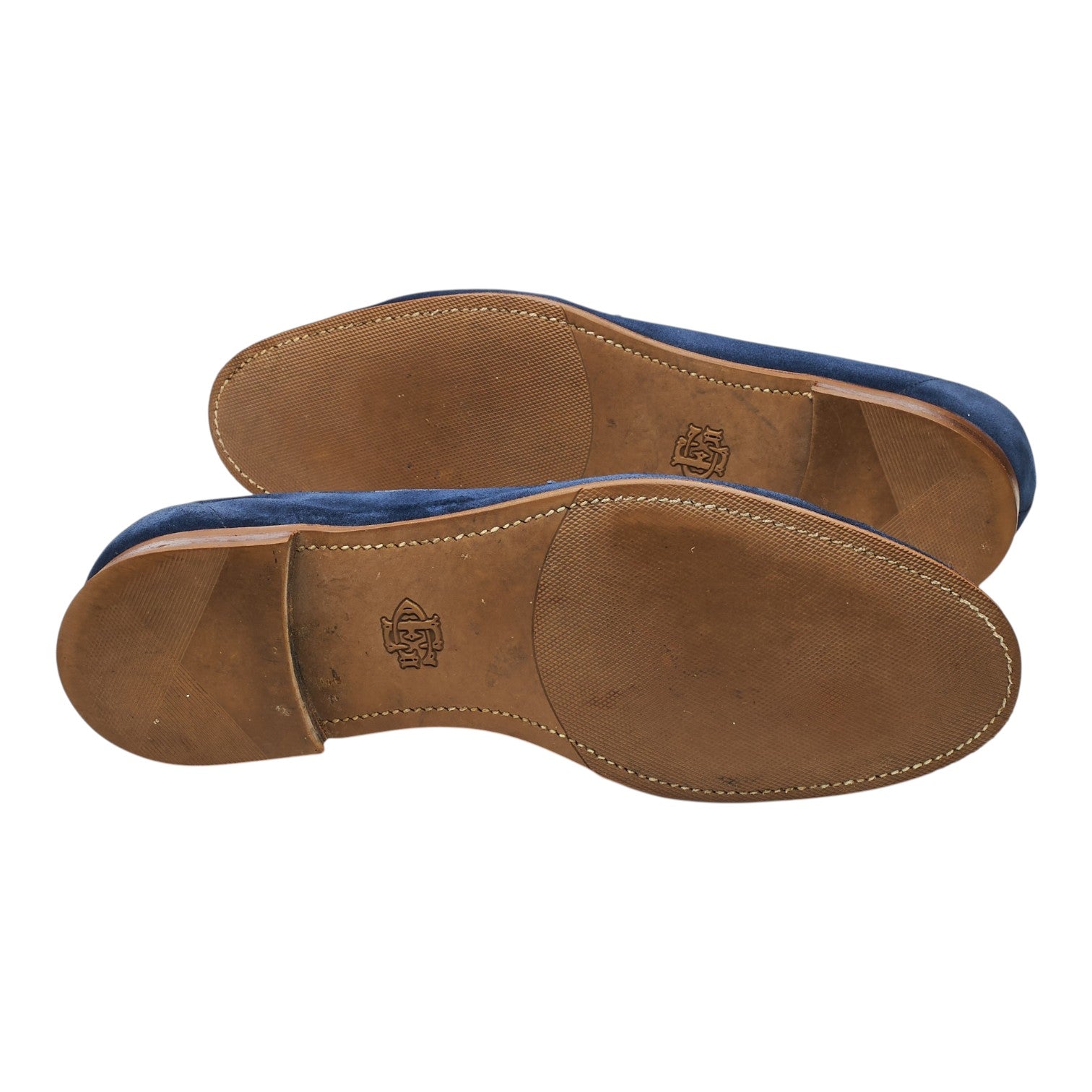 Edward Green Duke mocassin daim bleu marine UK 9.5